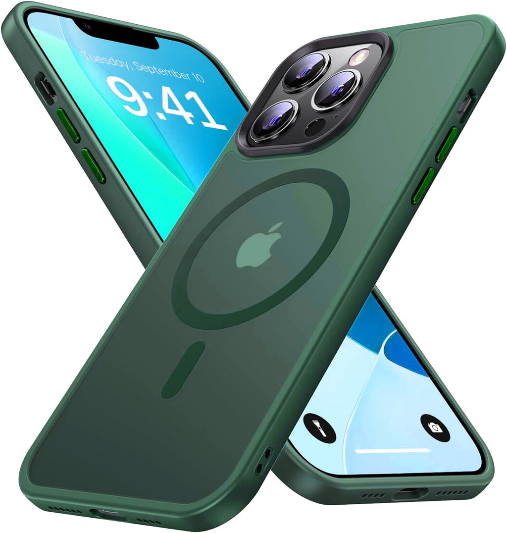 Revolutionary Shockproof Frosted Case for iPhone 17, 16, 15, 14, 13, 12 Pro Max - Stylish MagSafe Compatible Protection