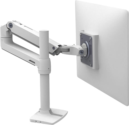 Transform Your Workspace with the LX Single Monitor Desk Mount Arm - Perfect for Flat and Curved Monitors Up to 34 Inches!