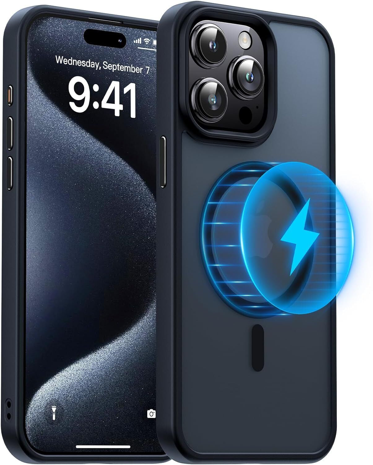 Revolutionary Shockproof Frosted Case for iPhone 17, 16, 15, 14, 13, 12 Pro Max - Stylish MagSafe Compatible Protection