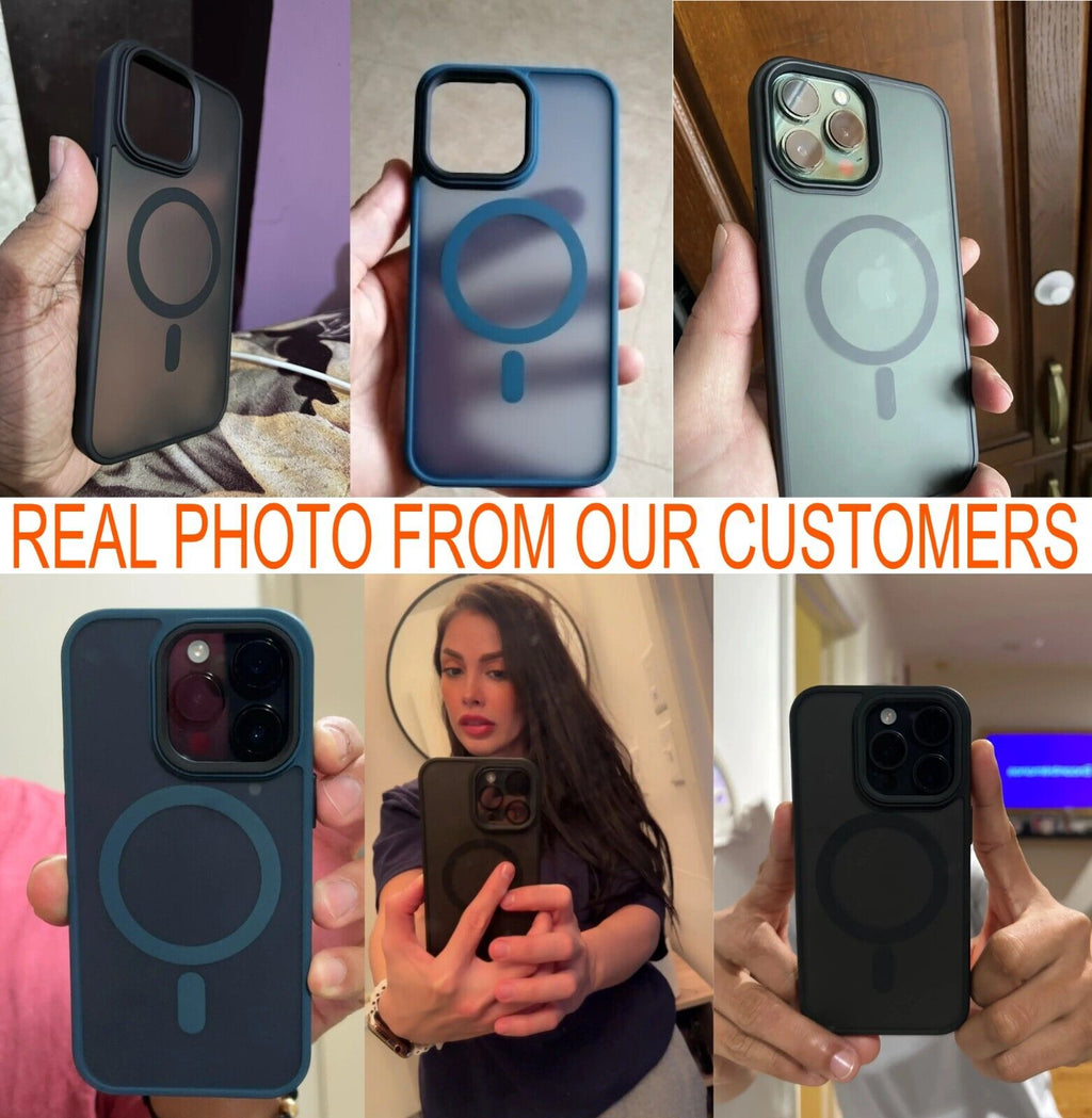 Revolutionary Shockproof Frosted Case for iPhone 17, 16, 15, 14, 13, 12 Pro Max - Stylish MagSafe Compatible Protection