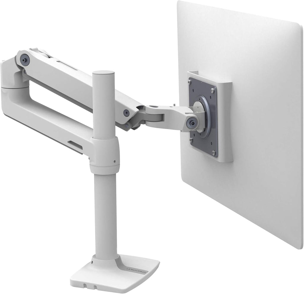 Transform Your Workspace with the LX Single Monitor Desk Mount Arm - Perfect for Flat and Curved Monitors Up to 34 Inches!